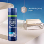 NIVEA MEN Gel de afeitado de máxima hidratación para hombres, paque...
