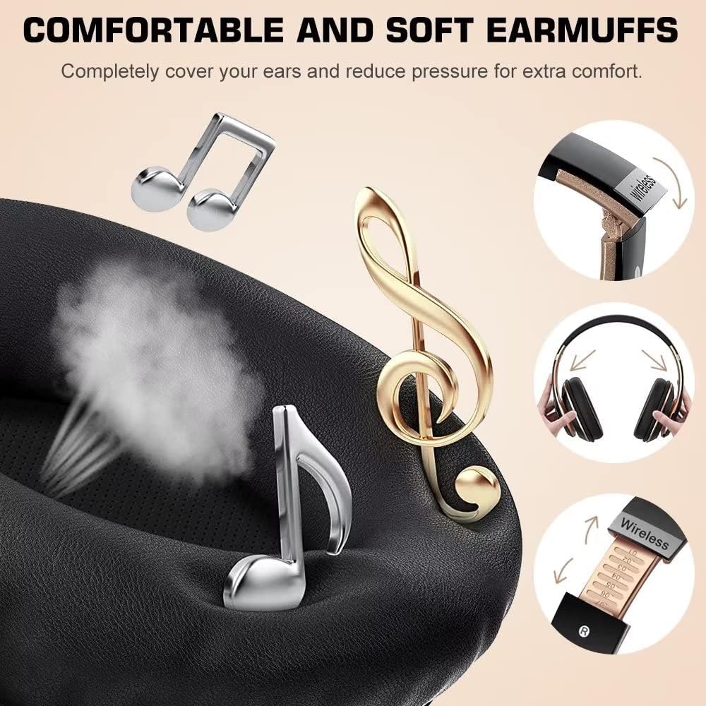 Prtukyt 6S Audífonos inalámbricos Bluetooth sobre la oreja, estéreo...