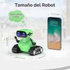 ALLCELE Juguetes robot, robot RC recargable para niños y niñas, jug...