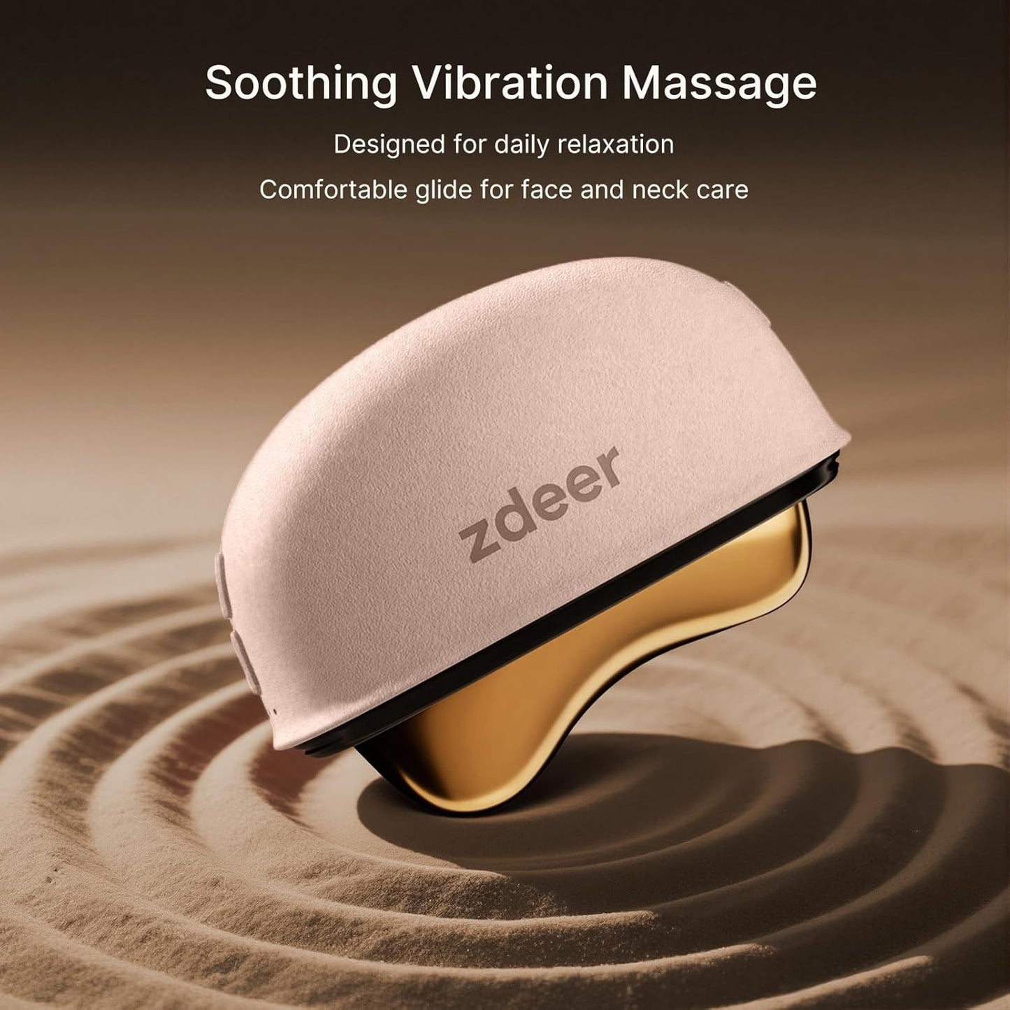 ZDEER Masajeador facial y de cuello con terapia de luz roja LED, he...