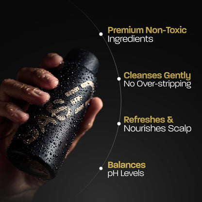 BASED Shower Duo Paquete de Champú y Acondicionador con Aceite de Menta y Aceite de Coco, Champú Limpiador y Acondicionador Hidratante para Hombres, Sin Sulfatos, Parabenos o Ftalatos, Botella de 12