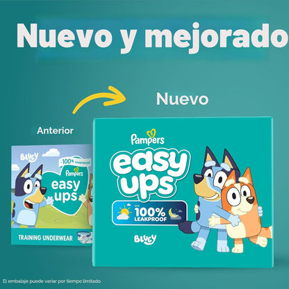 Pampers Easy Ups Bluey - Pantalones de entrenamiento para niños y n...