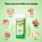 Waxers Kit de cera enrollable con cera de aloe vera depilatorio par...