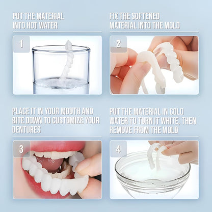 2 Pairs Temporary Smile Support Adjustable, Suitable for All Sexes,...