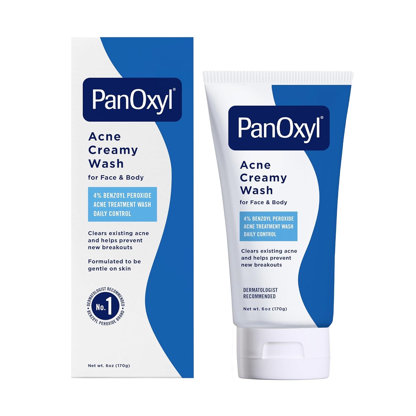 PanOxyl Crema Lavante Hidratante Antimicrobiana para el Acné, 4% Pe...