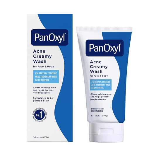 PanOxyl Crema Lavante Hidratante Antimicrobiana para el Acné, 4% Pe...