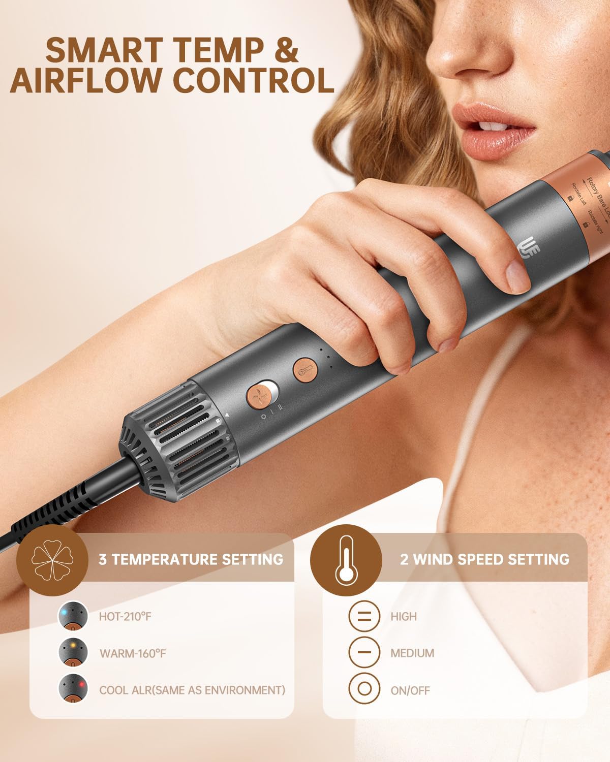 webeauty - Cepillo secador de pelo, peinado profesional 5 en 1 de a...