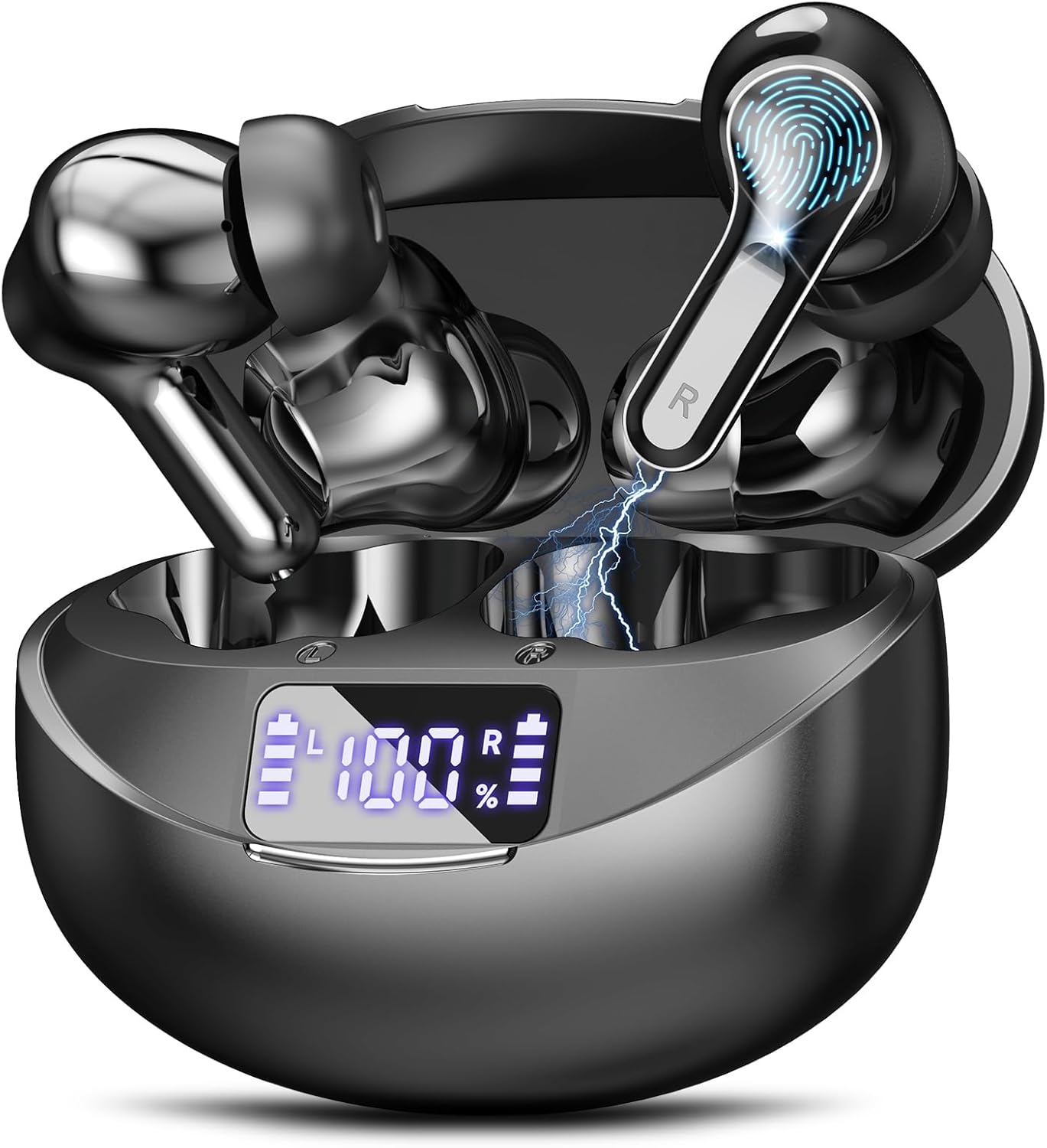 Fhumsh Auriculares inalámbricos, Bluetooth 5.4, estéreo de alta fid...