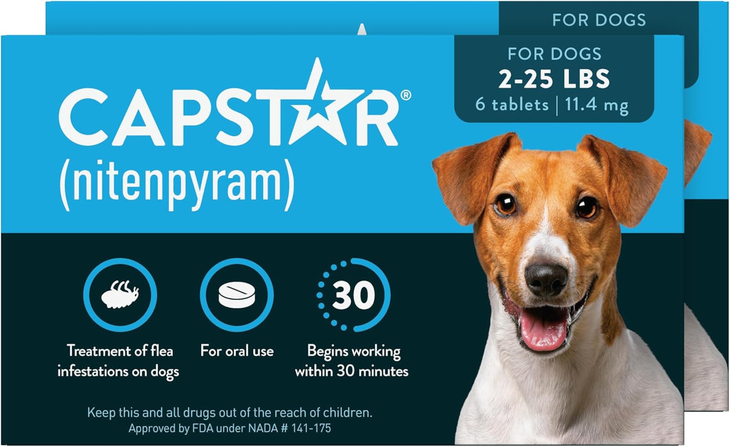 Capstar (Nitenpyram) Tratamiento oral de pulgas de acción rápida pa...