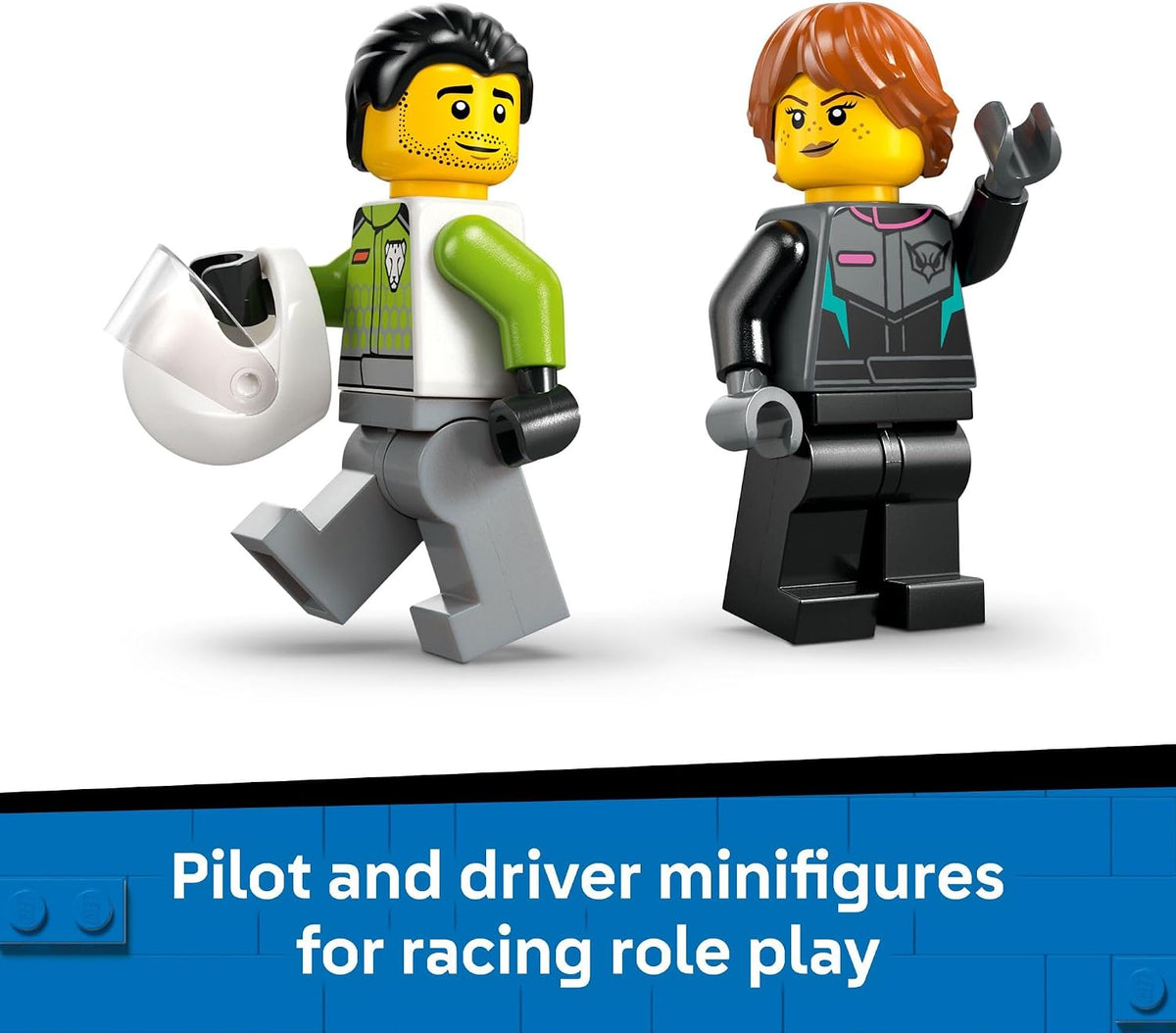 LEGO City Jet vs. Juguetes de construcción de automóviles para niño...