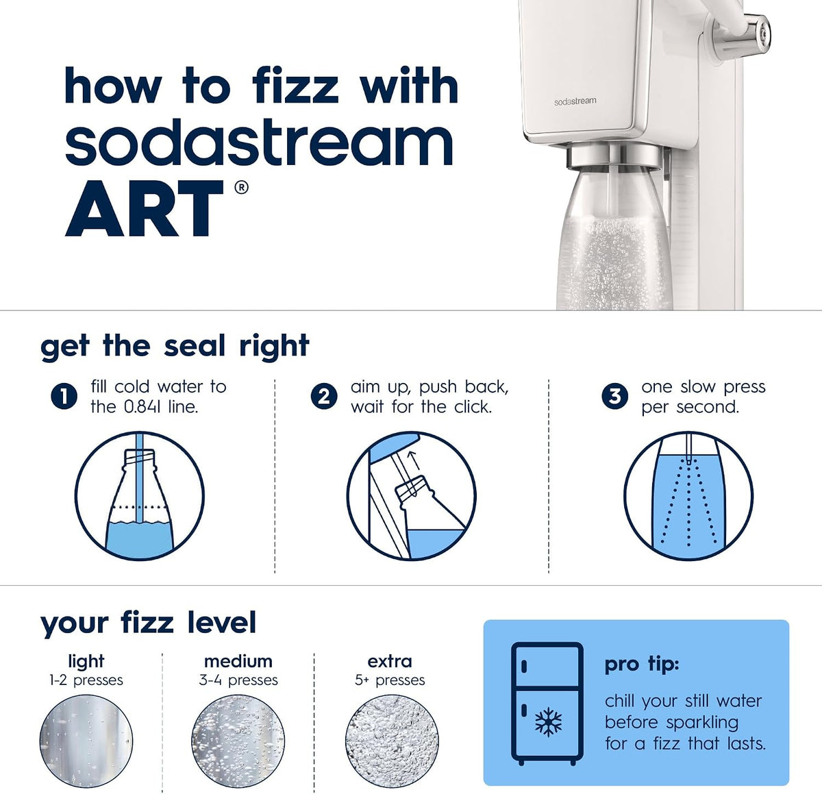 SodaStream - Máquina de agua con gas ART | PAQUETE DE VALOR | Siste...
