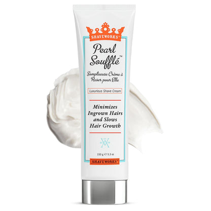 Shaveworks Pearl Soufflé Crema de afeitar para mujeres, loción de a...