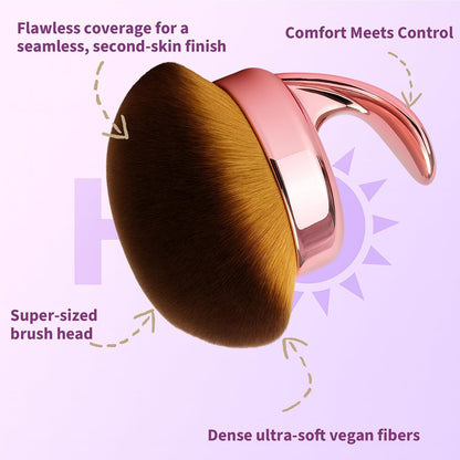 Blend &amp; Blur Brocha de maquillaje corporal ultra grande para au...