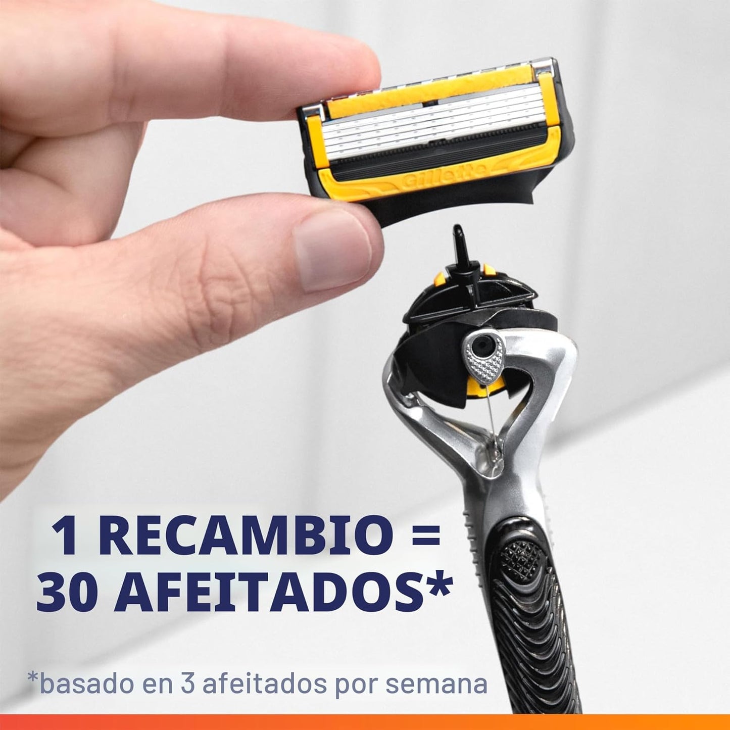 Gillette Recambios de cuchillas de afeitar para hombres, 4 cartucho...