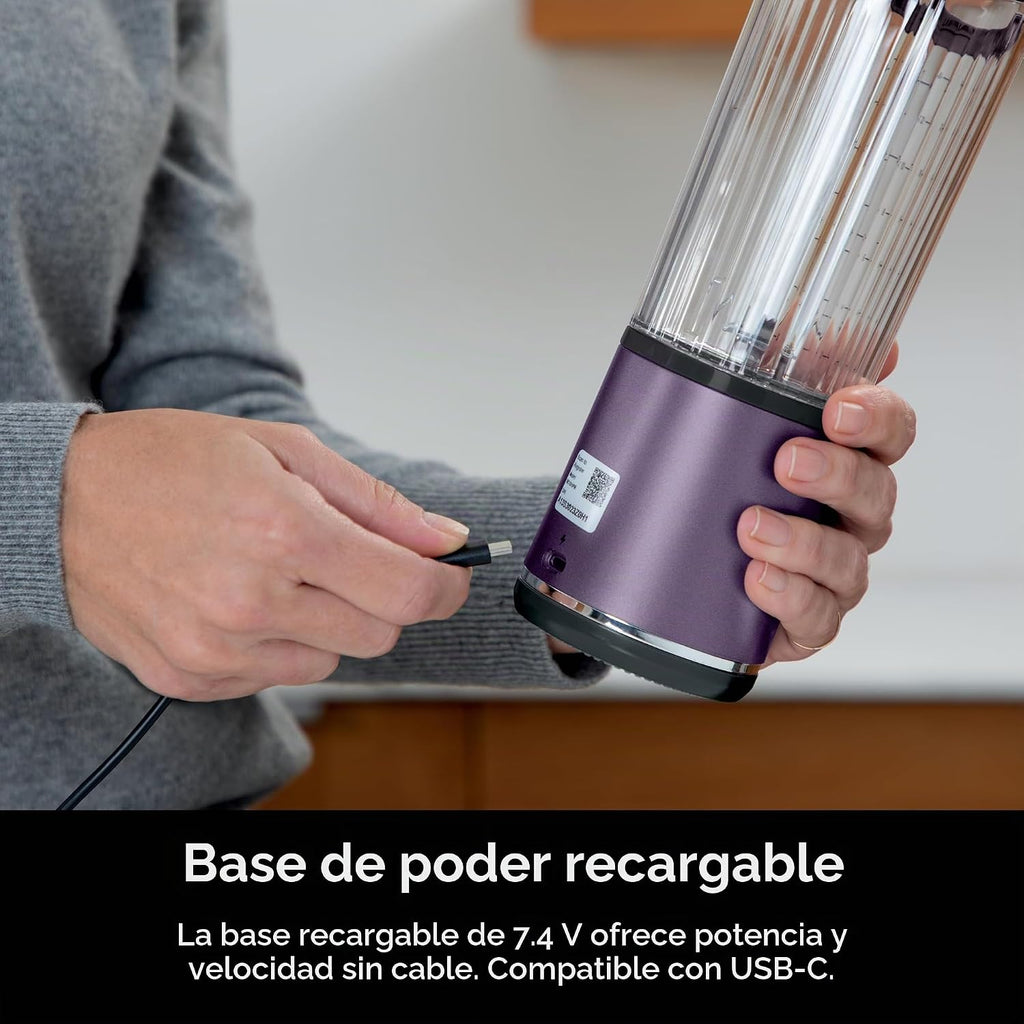 Ninja Blast - Licuadora portátil, inalámbrica, recipiente de 18 onz...