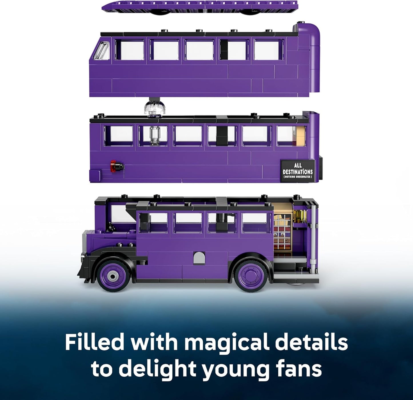 LEGO Harry Potter Knight Bus Adventure - Juguete de construcción para niños, niños y niñas, a partir de 8 años - Autobús icónico de Harry Potter y el prisionero de Azkaban - con 5 minifiguras - Idea