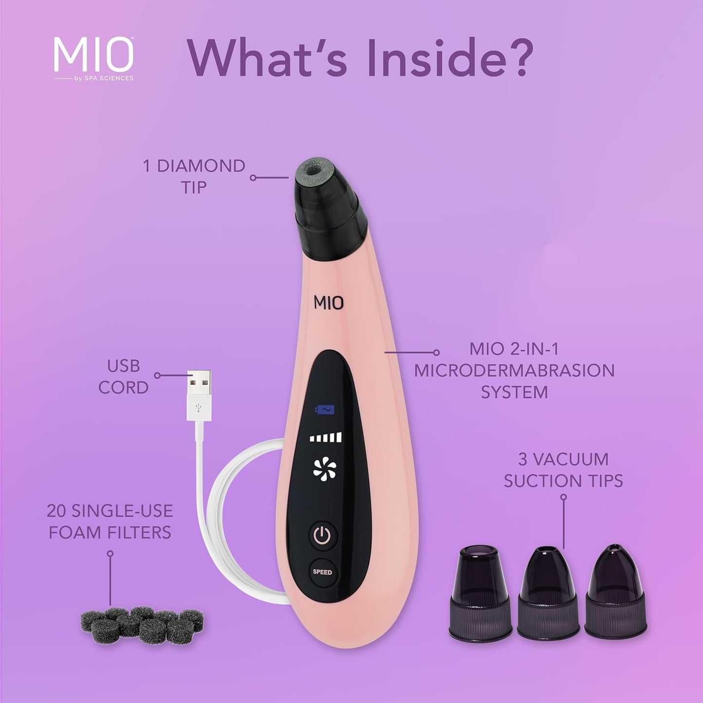 Spa Sciences - MIO - Eliminador de puntos negros de microdermoabras...