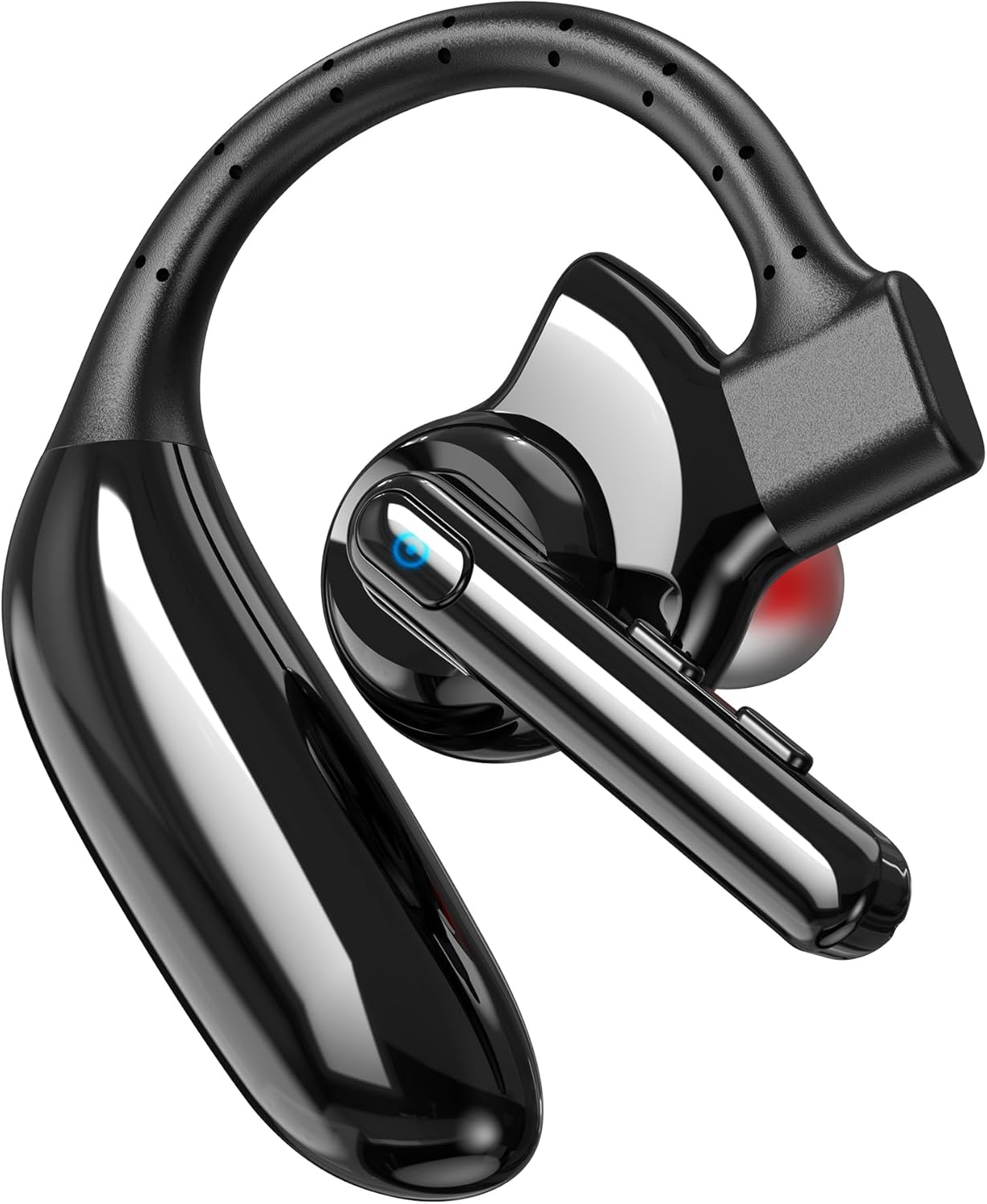IAMJOY Auriculares Bluetooth Dual-Mic V5.4 Auricular Bluetooth inalámbrico con cancelación de ruido, auriculares manos libres, 14 horas de tiempo de conversación, 140 horas de espera para camionero, oficina, conducción
