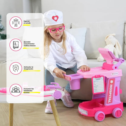 Liberry Kit de médico para niños pequeños de 2, 3, 4, 5, juego de s...