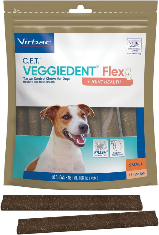 Virbac C.E.T. VEGGIEDENT - Masticables flexibles para control de sa...