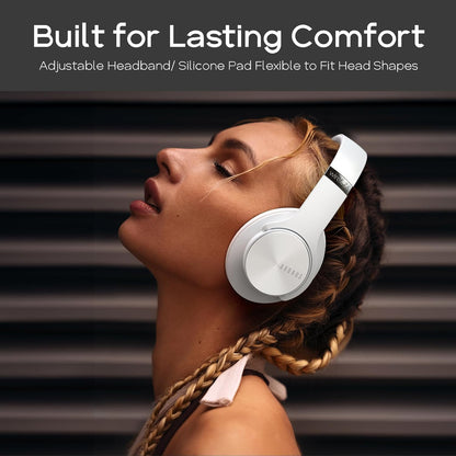 DOQAUS Auriculares Bluetooth sobre la oreja, tiempo de reproducción...