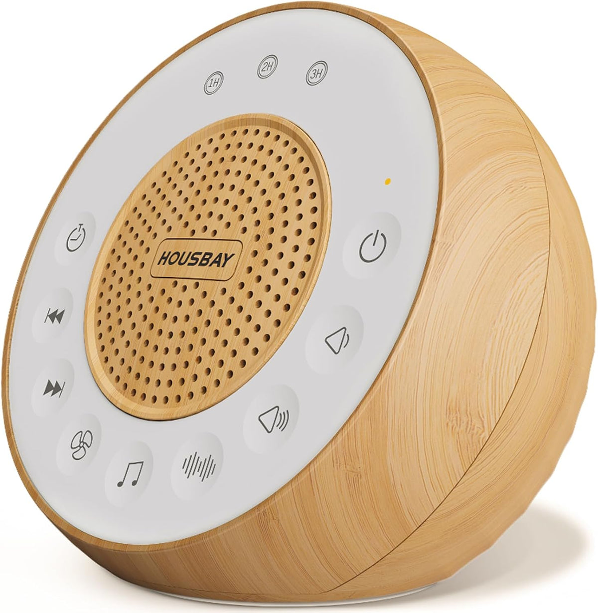 HOUSBAY Máquina de sonido ruido blanco para dormir con grano de mad...