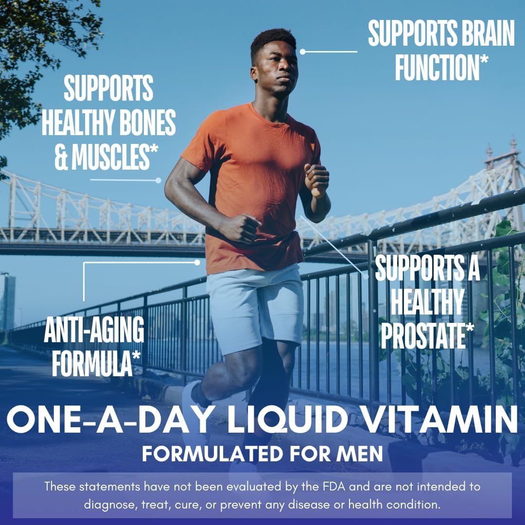Multivitamínico líquido premium para hombres | Multivitamínico para...