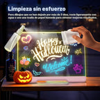 Geokay Tablero de dibujo LED recargable de 16" con efectos de l...