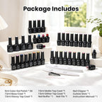 Beetles - Juego de 44 esmaltes de uñas de gel, colección Colorful M...