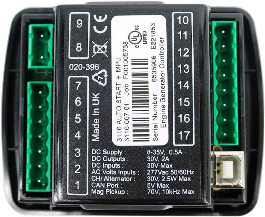 Original Deep Sea DSE3110 Generador Controlador DSE 3110 Generador Diesel Genset Controller