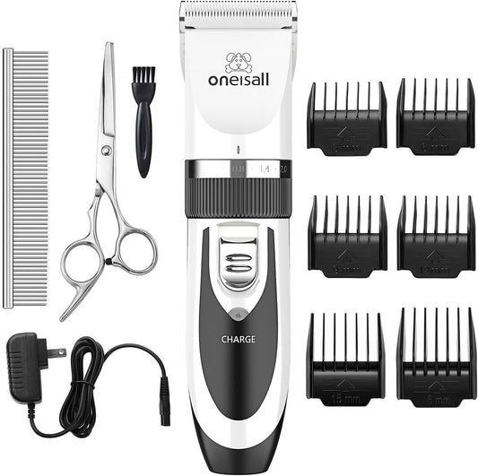 ONEISALL - Cortadora para pelo eléctrico silencioso para perros y g...