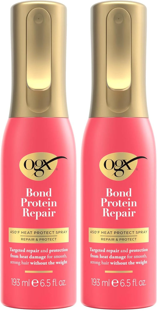 OGX Repair &amp; Protect Bond Protein Repair 450°F Spray protector...