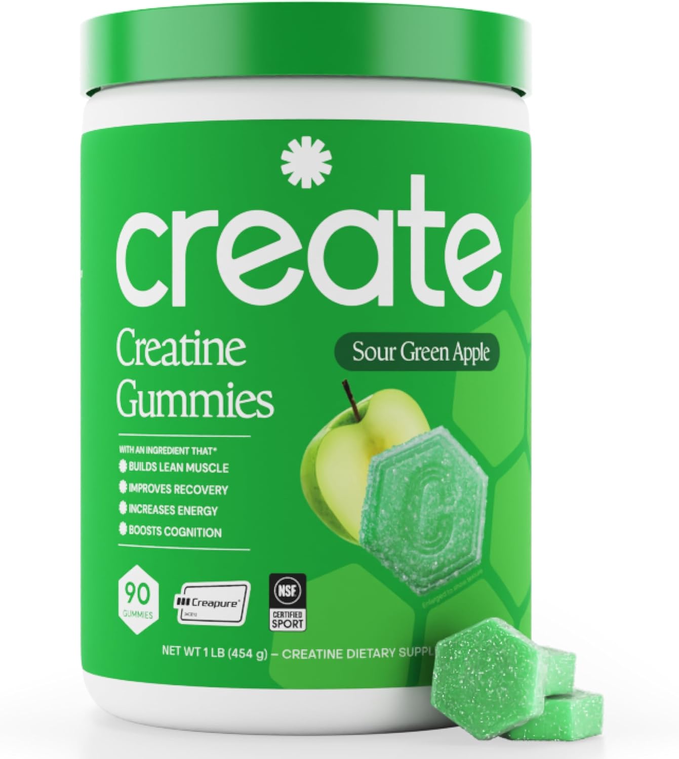 Create Gomitas de Monohidrato de Creatina para Hombres y Mujeres, M...