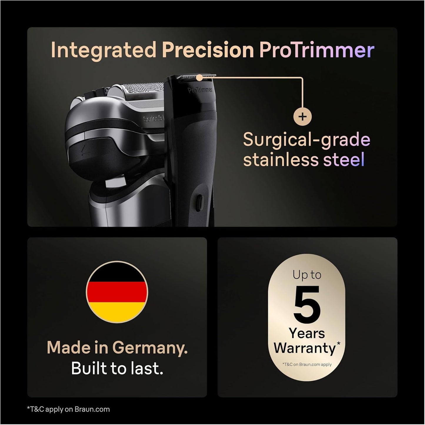 Braun Series 9 PRO+ - Afeitadora eléctrica para hombres, maquinilla...