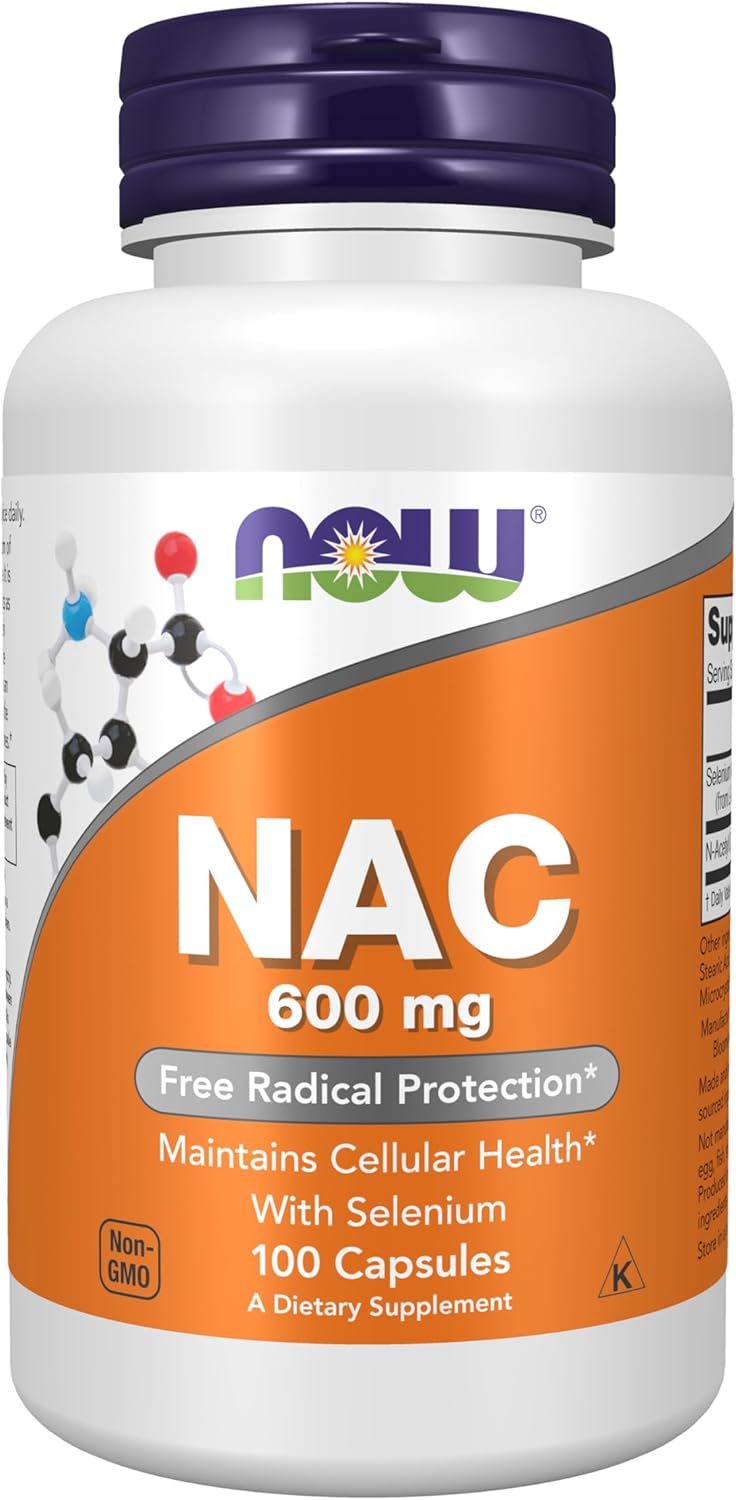 Suplemento de NOW Foods NAC, acetil cisteína, 0.02 oz, NOW1071\/253...