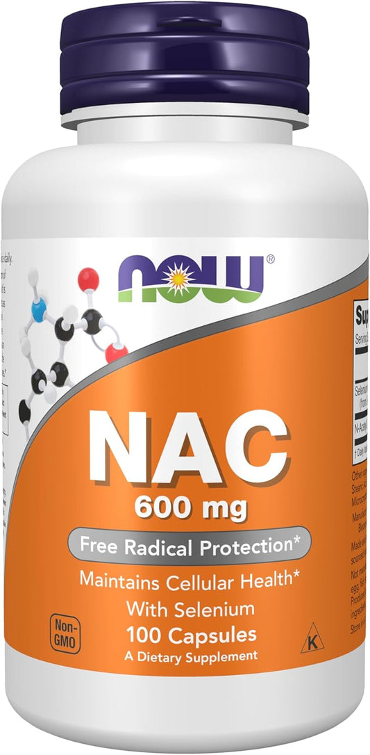 Suplemento de NOW Foods NAC, acetil cisteína, 0.02 oz, NOW1071\/253...