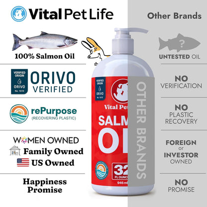Aceite de salmón para perros y gatos \u2013 Piel y pelaje saludable...