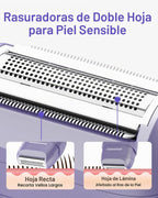 UNIMIKO Afeitadora eléctrica para mujer, impermeable, mini maquinil...