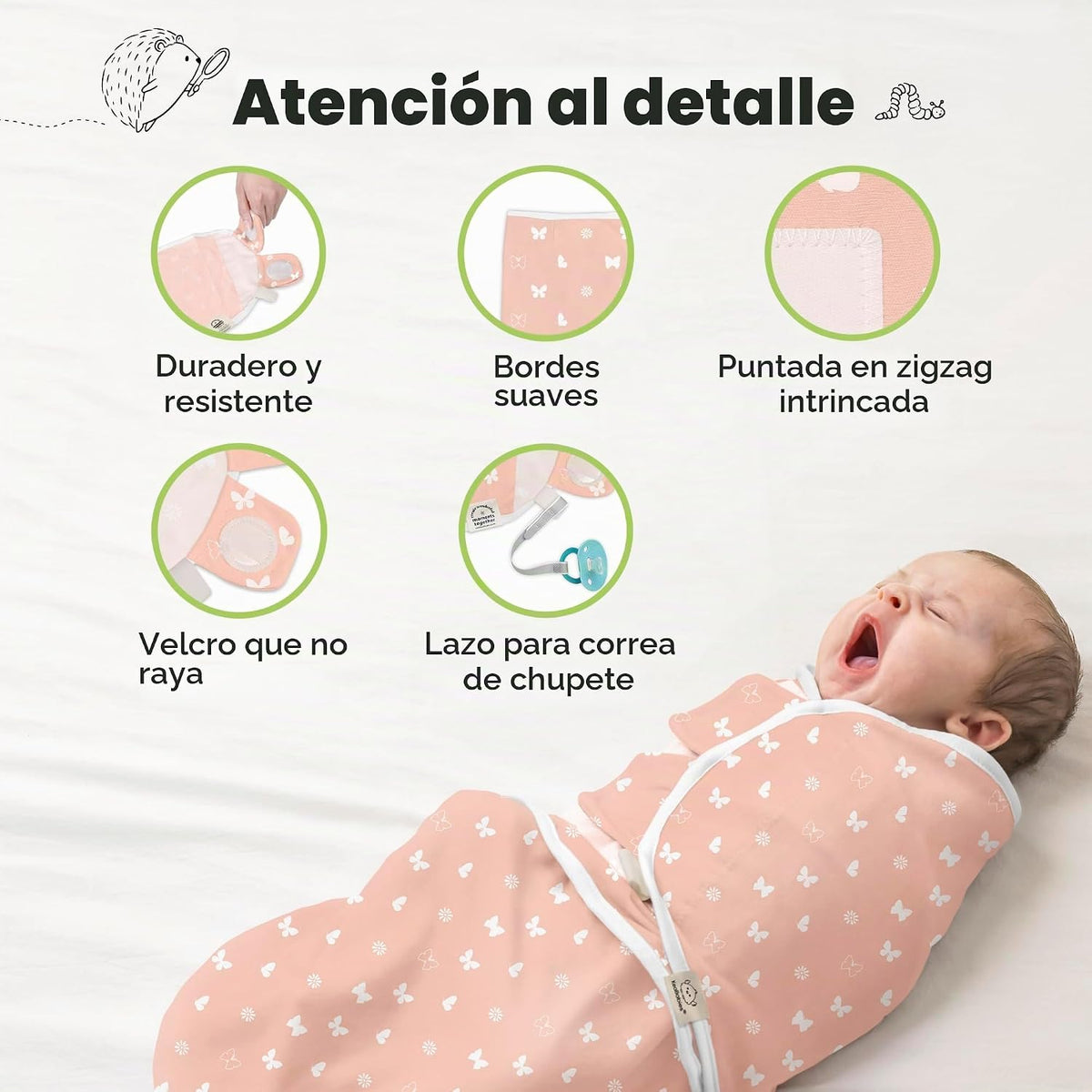 KeaBabies 3pk - Pañales orgánicos para recién nacidos, 0.5 mariposa...