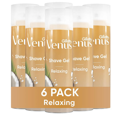 Gillette Venus Gel de afeitado de coco relajante, crema de afeitar,...