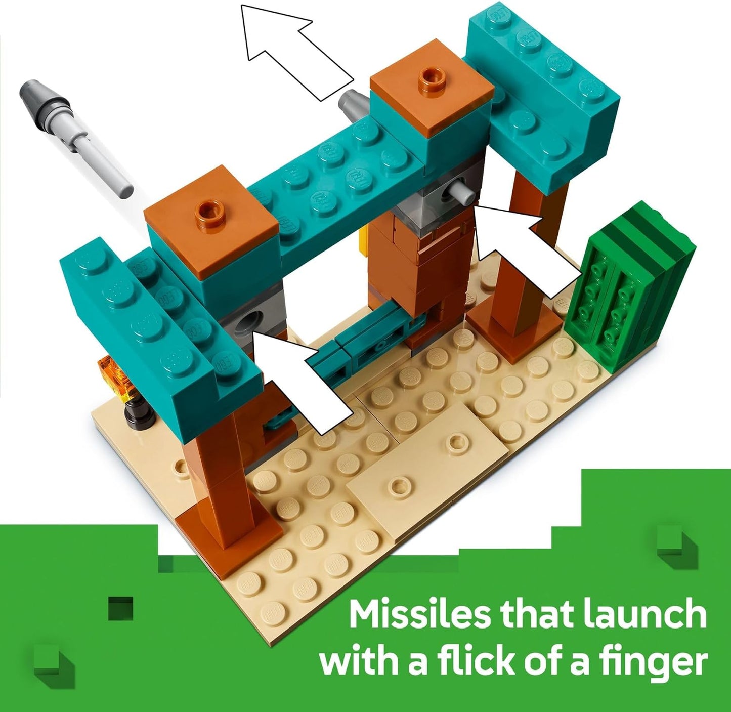 LEGO Minecraft The Illager Desert Patrol Figuras de juguete y juego – Juguete de construcción de Minecraft para niños, niños y niñas, a partir de 7 años – con 4 figuras para juego de simulación – Idea de regalo para cumpleaños – 21267