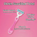 Schick Hydro Silk Maquinillas de afeitar desechables de 3 hojas par...
