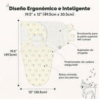 KeaBabies Paquete de 3 sacos de dormir orgánicos para bebé con arru...