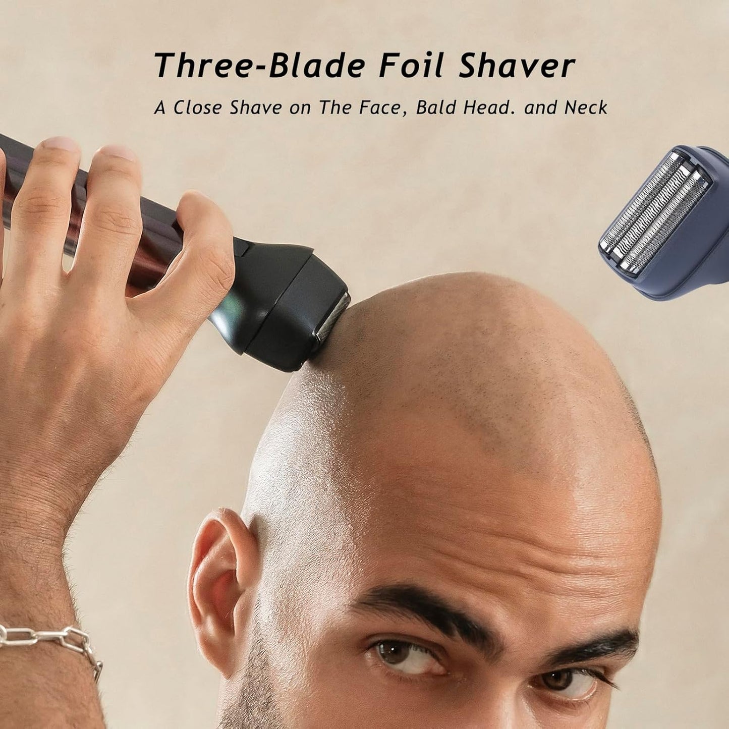 Cortadora de barba para hombres, juego de afeitadoras eléctricas y...