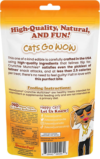 Meowijuana | Paquete de golosinas Crunchie Munchie Catnip Treats |...