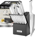 McCook Juego de cuchillos de cocina de 24 piezas con afilador incor...