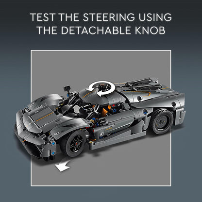 LEGO Technic Koenigsegg Jesko Absolut - Hiperauto gris, juego de construcción de autos deportivos para niños y niñas, carreras de vehículos para niños, kit de modelo para construir, juguete de coche