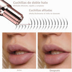 Removedor de vello sin dolor para mujer, afeitadora facial con pila...
