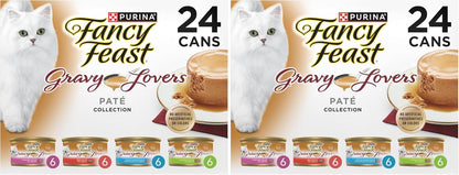 Fancy Feast Purina Gravy Lovers Paquete variado de alimento húmedo...