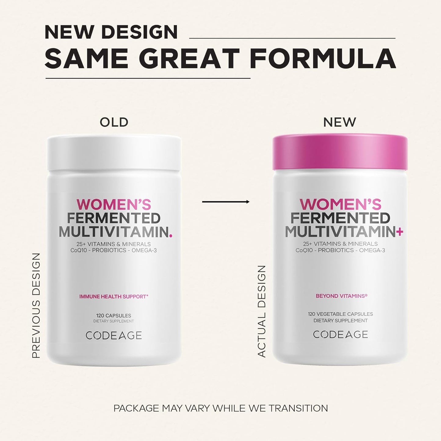 Codeage Multivitamínico diario para mujeres, más de 25 vitaminas y...